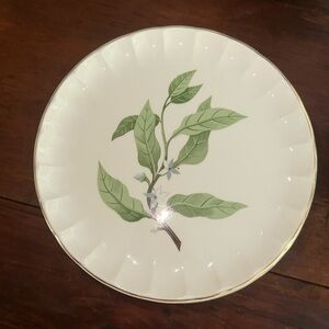 Vintage W. S. George Green Valley Pattern Luncheon Plate 7”